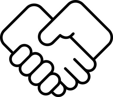 El sıkışma web simgesi basit illüstrasyon