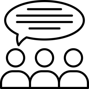 tartışma tartışma simgesi