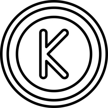  Myanmar Kyat ikon vektör illüstrasyonu