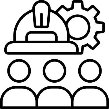 outline biçiminde geliştirme vites simgesi