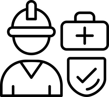 Taslak biçiminde mühendis adam simgesi