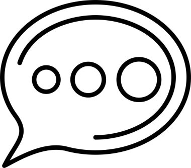 Chat web icon simple illustration