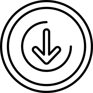 Düğme Web simgesi basit illüstrasyonunu indir