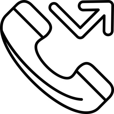 Cevapsız çağrı. Web simgesi basit illüstrasyon