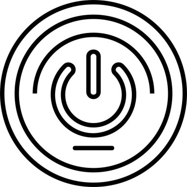 Güç flar simgesi, basit vektör illüstrasyonu