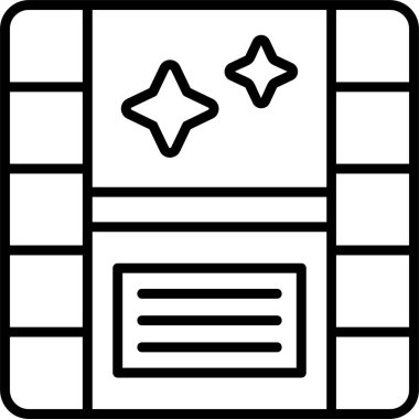 Kamera rulo web simgesi basit illüstrasyon