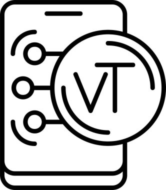 Vanuatu Vatu simge vektör çizimi