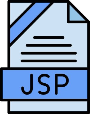 JSP dosya biçimi, web simgesi, vektör illüstrasyonu