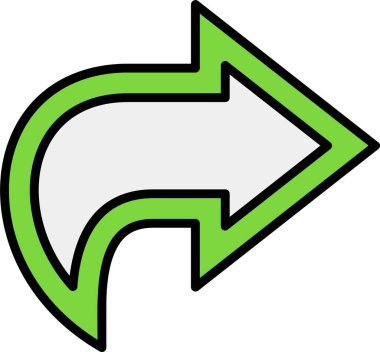 Ok. Web simgesi basit illüstrasyon