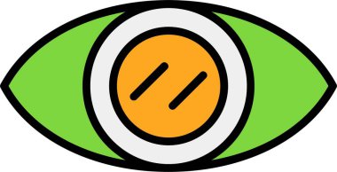 Göz. Web simgesi basit vektör illüstrasyonu