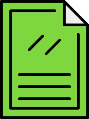 belge web simgesi, vektör illüstrasyonu  