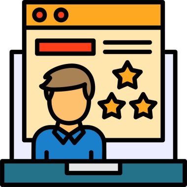 Web tasarım vektör renk çizgisi simgesi