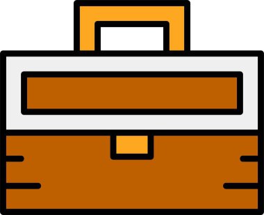 Evrak çantası ikonu. vektör illüstrasyonu