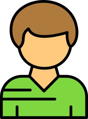 Kullanıcı web simgesi basit illüstrasyon 