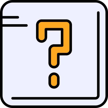 soru işareti simgesi, vektör illüstrasyonu 