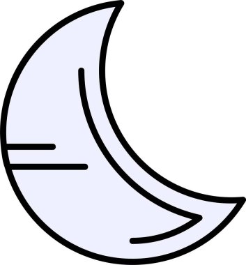 Moon icon vector illustration clipart