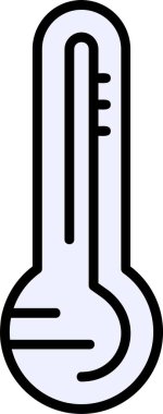 Termometre. Web simgesi basit illüstrasyon