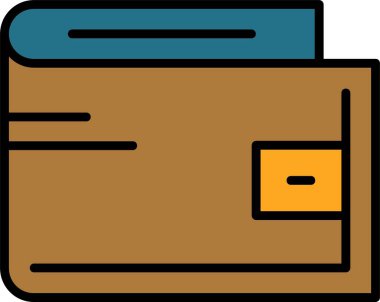 cüzdan web simgesi basit illüstrasyon