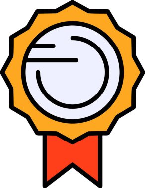 Ödül kazanan ikon, vektör illüstrasyonu 