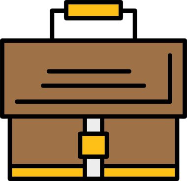 Çanta. Web simgesi basit illüstrasyon