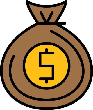 para çantası web simgesi basit illüstrasyon 
