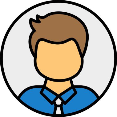 Kullanıcı web simgesi basit illüstrasyon 