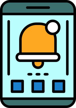 Bildirim web simgesi, basit illüstrasyon