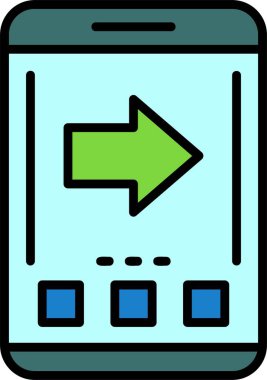 ok Ağı simgesi basit illüstrasyon