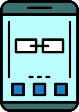 Tarayıcı pencere simgesi renk ana hatları vektörü