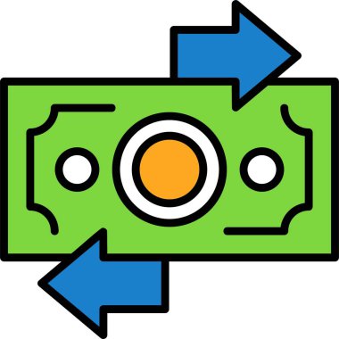 Dolar para değişimi simgesi