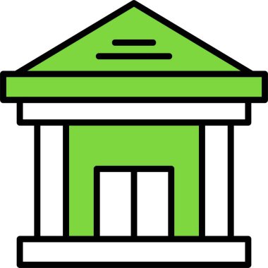 Banka oluşturma web simgesi basit illüstrasyon