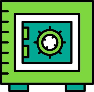 Kasa. Web simgesi vektörü 