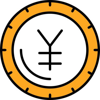 yen simge vektör illüstrasyonu