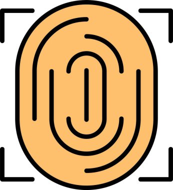 Bir yiyeceğin ikonunun vektör illüstrasyonu