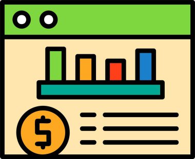 Gider izleyici simgesi vektör illüstrasyonu 