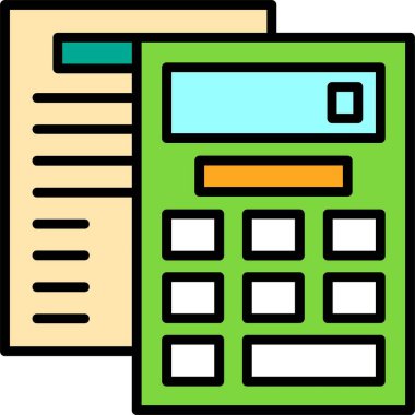 hesap makinesi web simgesi, vektör illüstrasyonu 