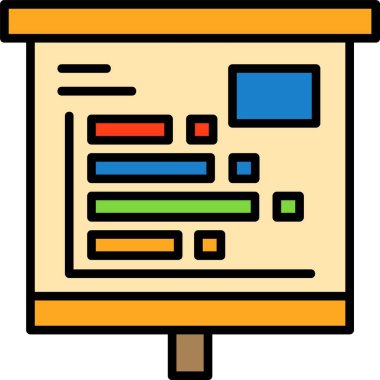 çubuk çizelgesi vektör illüstrasyonu 