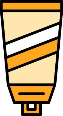 Bir Güneş kreminin vektör illüstrasyonu