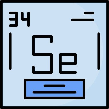 Selenyum web simgesi vektör illüstrasyonu