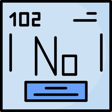 Nobelium web icon vector illustration clipart