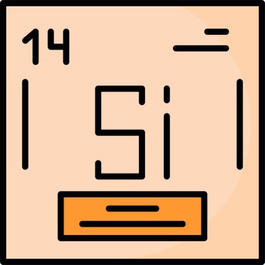 Silikon Web simgesi vektör illüstrasyonu