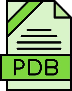 PDB dosya biçimi, web simgesi, vektör illüstrasyonu