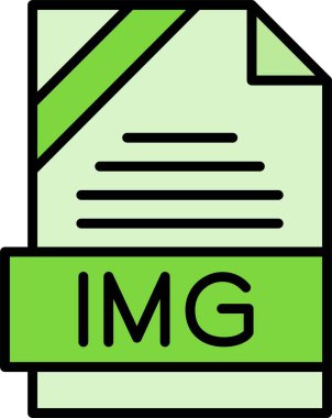 IMG dosya biçimi, web simgesi, vektör illüstrasyonu