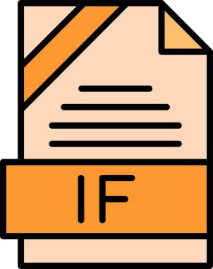 Eğer dosya biçimi, web simgesi, vektör illüstrasyonu