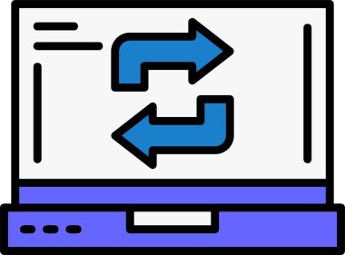 Web simgesini basit illüstrasyonla tazele