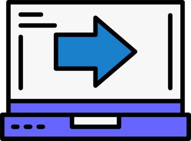 ok Ağı simgesi basit illüstrasyon