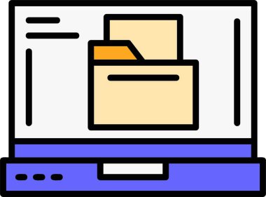 Dizin web simgesi basit illüstrasyon