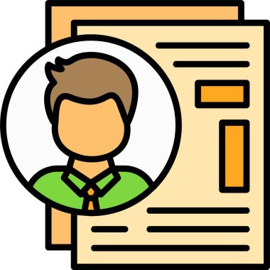 Aday Web simgesi basit illüstrasyon