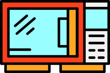 fırın web simgesi basit illüstrasyon