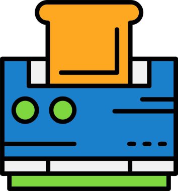 Tost makinesi web simgesi basit illüstrasyon